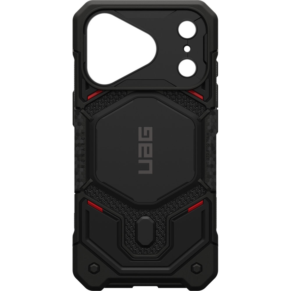 Etui pancerne UAG Monarch Pro Kevlar do MagSafe do iPhone 18 Pro / 17 Pro, czarne z kevlarem