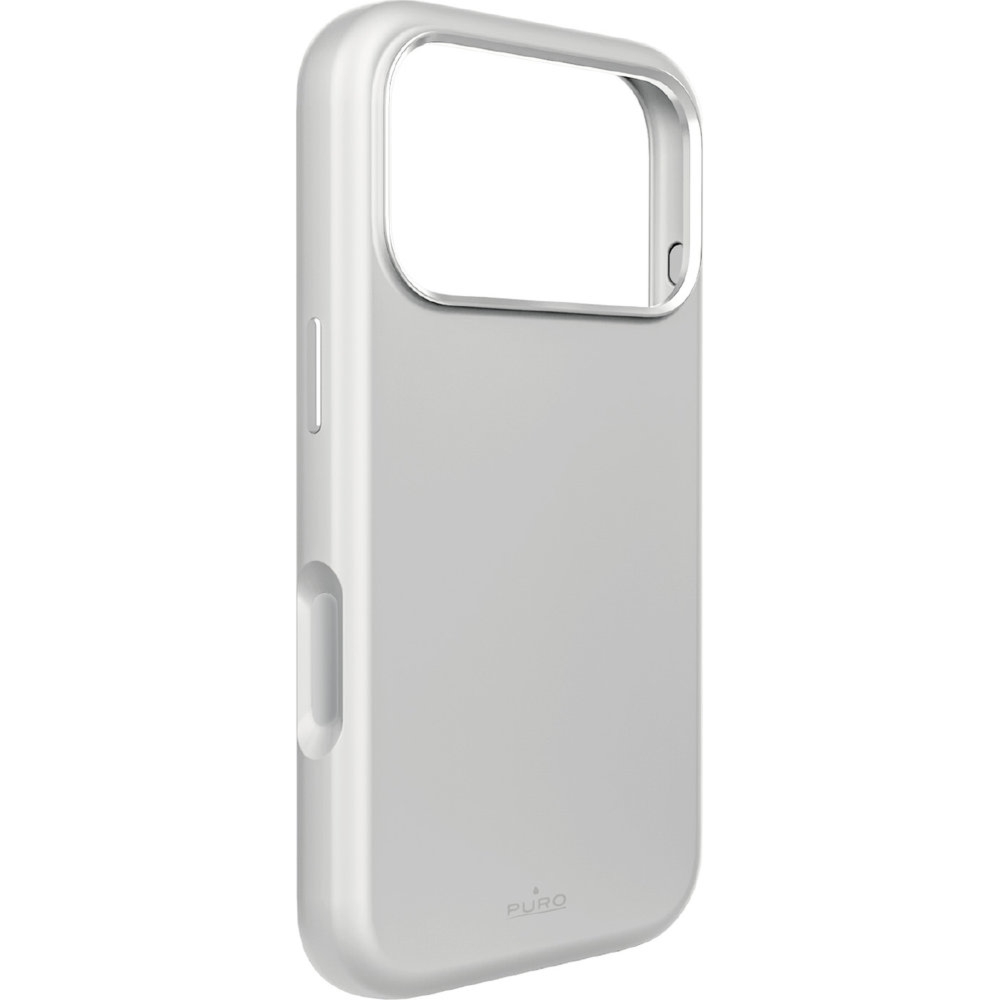 Etui Puro Icon Mag Pro do iPhone 18 Pro / 17 Pro, do MagSafe, srebrne
