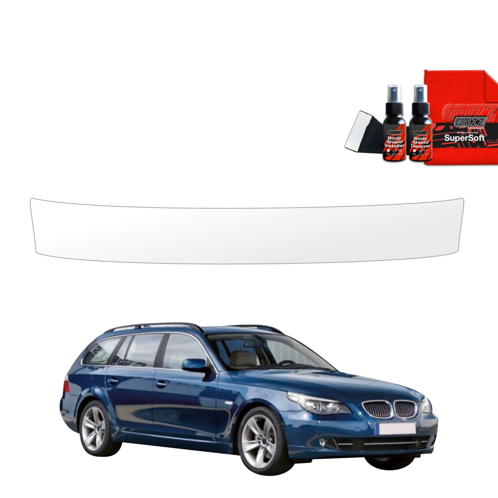 Folia ochronna na próg bagażnika Grizz Protector do BMW 5 E61 Kombi LCI (2007-2010)