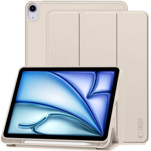 Image of Etui Tech-Protect SC Pen do iPad Air 11" 6 gen. 2024 / Air 10.9" 5/4 gen. 2022/2020, beżowe