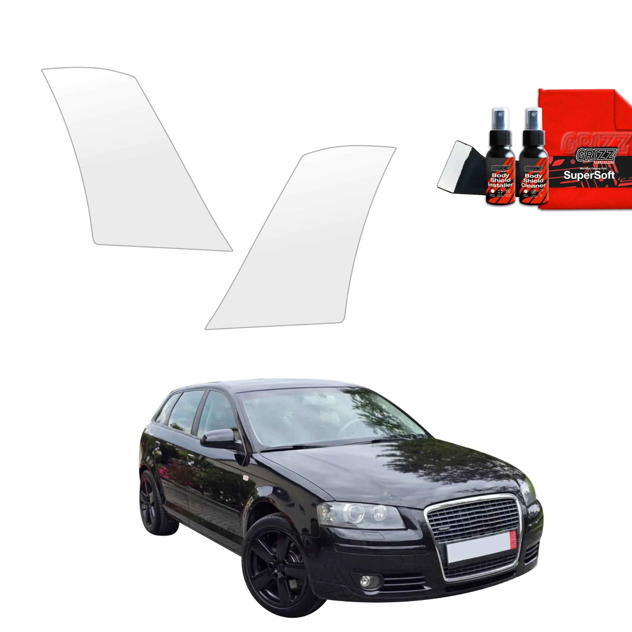 2w1 Folia ochronna na nadkola Grizz Protector do Audi A3 8P Hatchback 5D (2003-2008)