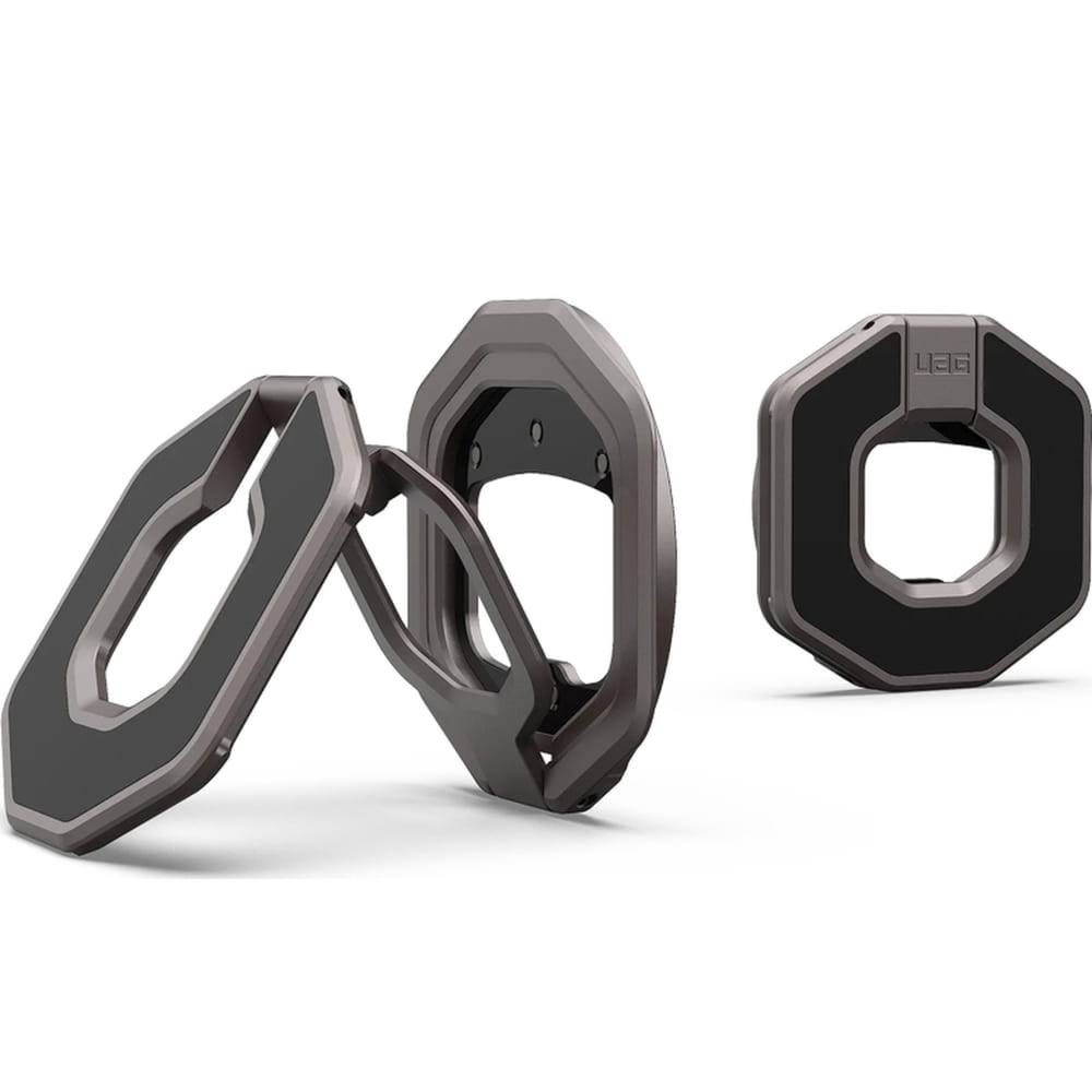 Magnetyczny uchwyt na telefon Urban Armor Gear Monarch Dual Magnetic Ring Stand do MagSafe, metaliczna szarość
