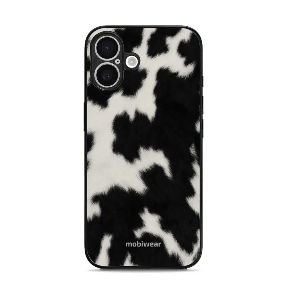 Etui ochronne do iPhone 16, Mobiwear Glossy Case, krowie futerko