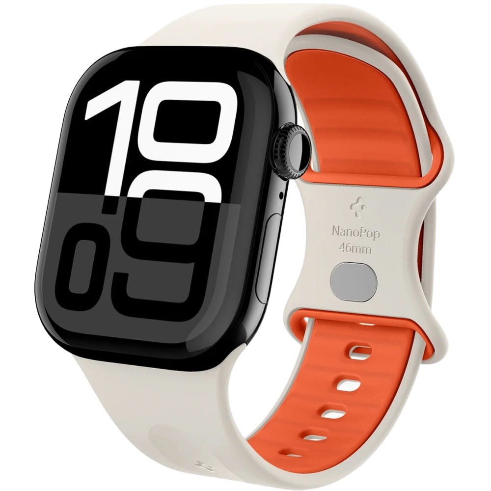 Pasek Spigen Nano Pop do Apple Watch 42/41/40/38mm, beżowo-pomarańczowy