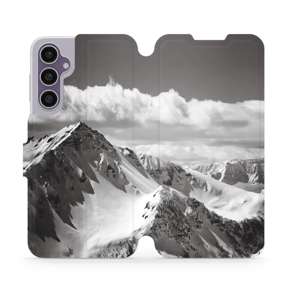 Etui z klapką do Galaxy S23 FE, Mobiwear Book, górski szczyt