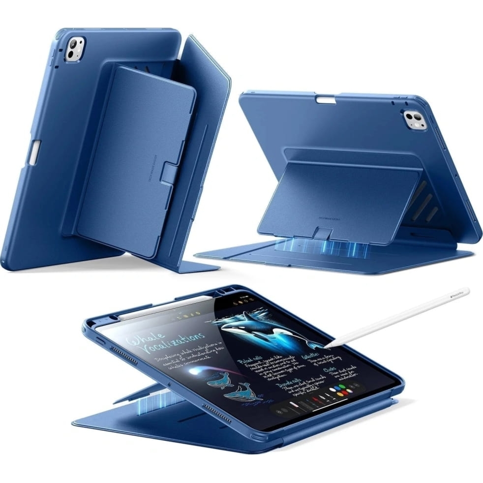 OUTLET: Etui z klapką ESR Flip Hybrid do iPad Pro 13 7/8 gen. 2024 / 2025, granatowe