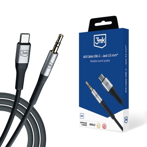 Image of 3mk AUX Cable USB-C - Jack 3,5 mm