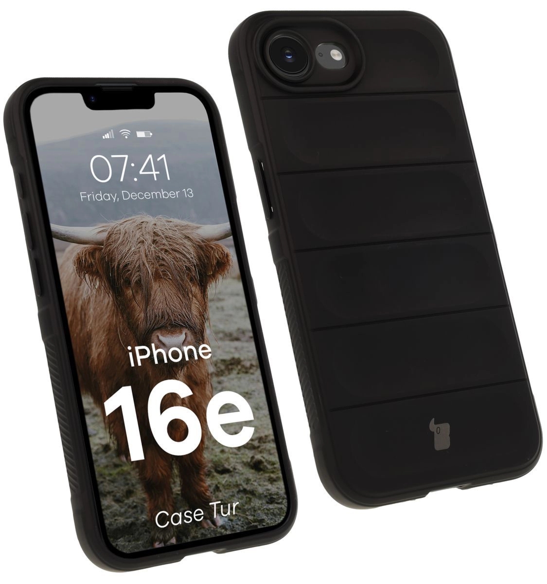 Pancerne etui Bizon Case Tur do iPhone 17e / 16e, czarne