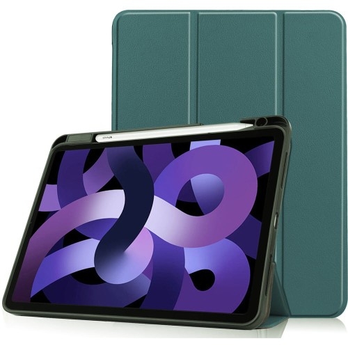 Image of Etui Bizon Case Tab Lizard do iPad Air 5 / 4, ciemnozielone