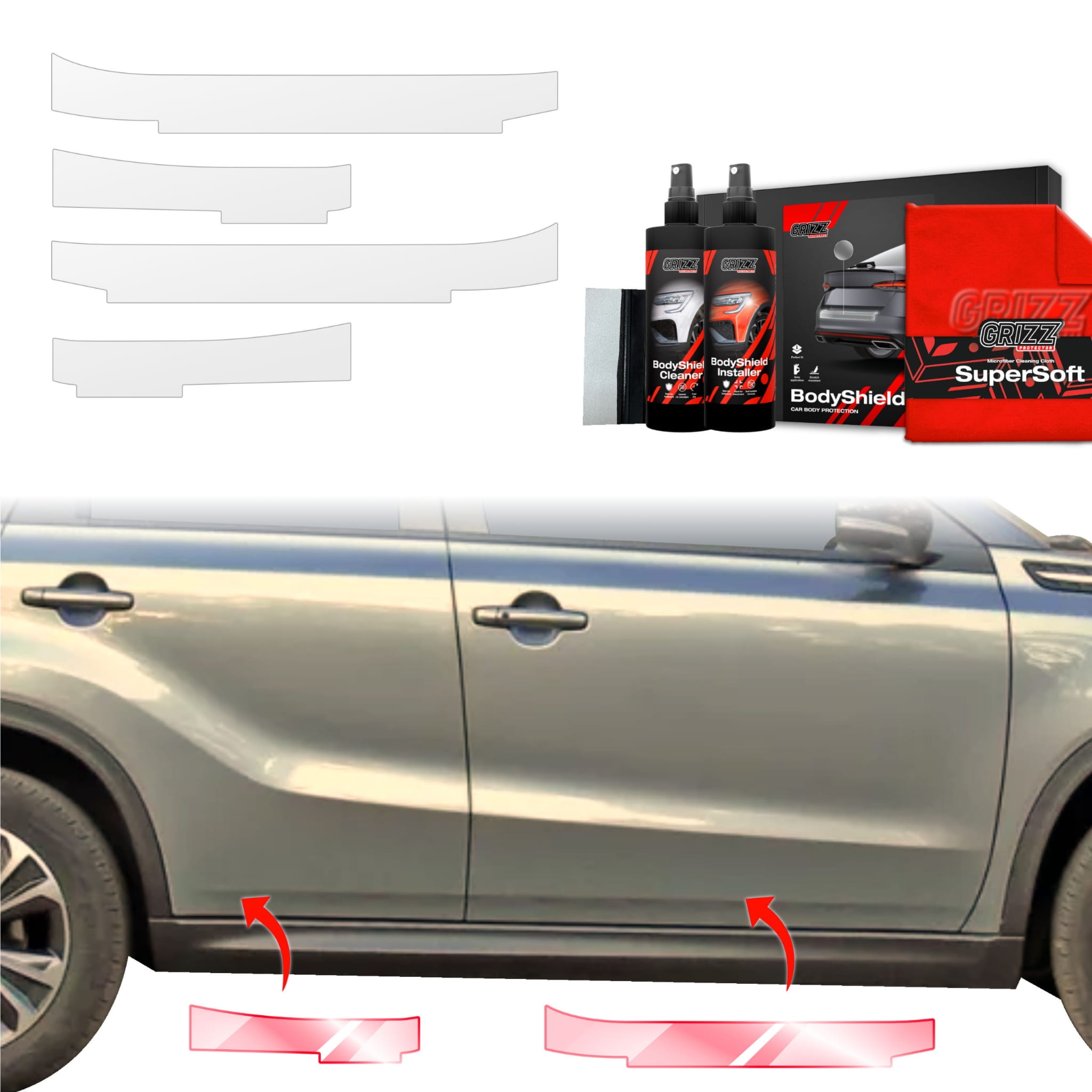 4w1 Folia ochronna Grizz Protector na progi do Suzuki Vitara Facelift (2024-2026)