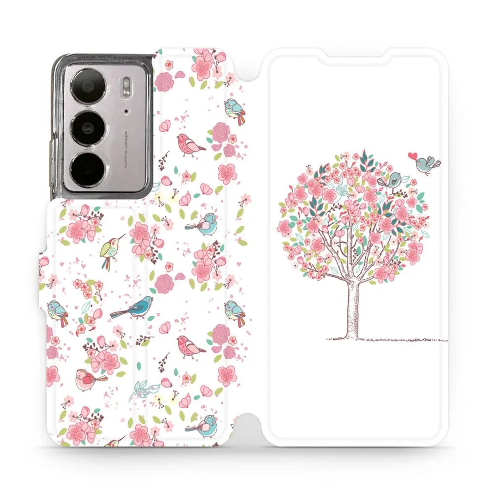 Etui z klapką do Realme C75 4G, Mobiwear Book, różowy gaj