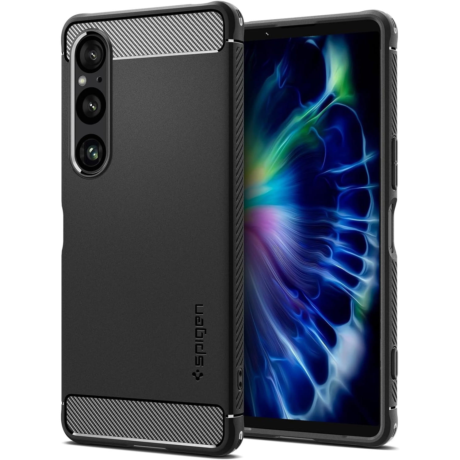 Image of Etui Spigen Rugged Armor do Xperia 1 VI, czarne