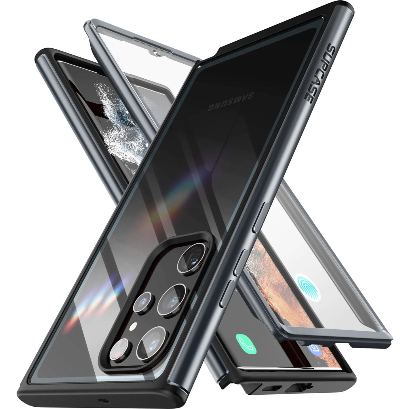 Etui pancerne Supcase UB Edge Pro SP Galaxy S22 Ultra 5G, czarne