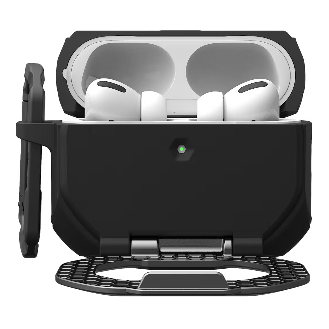 Etui pancerne Urban Armor Gear UAG Monarch do Apple AirPods Pro 3, czarno-srebrne