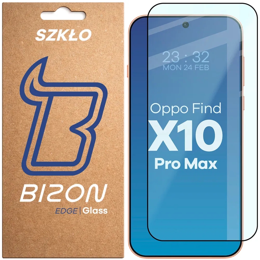 Szkło hartowane Bizon Glass Edge do OPPO Find X10 Pro Max, czarna ramka