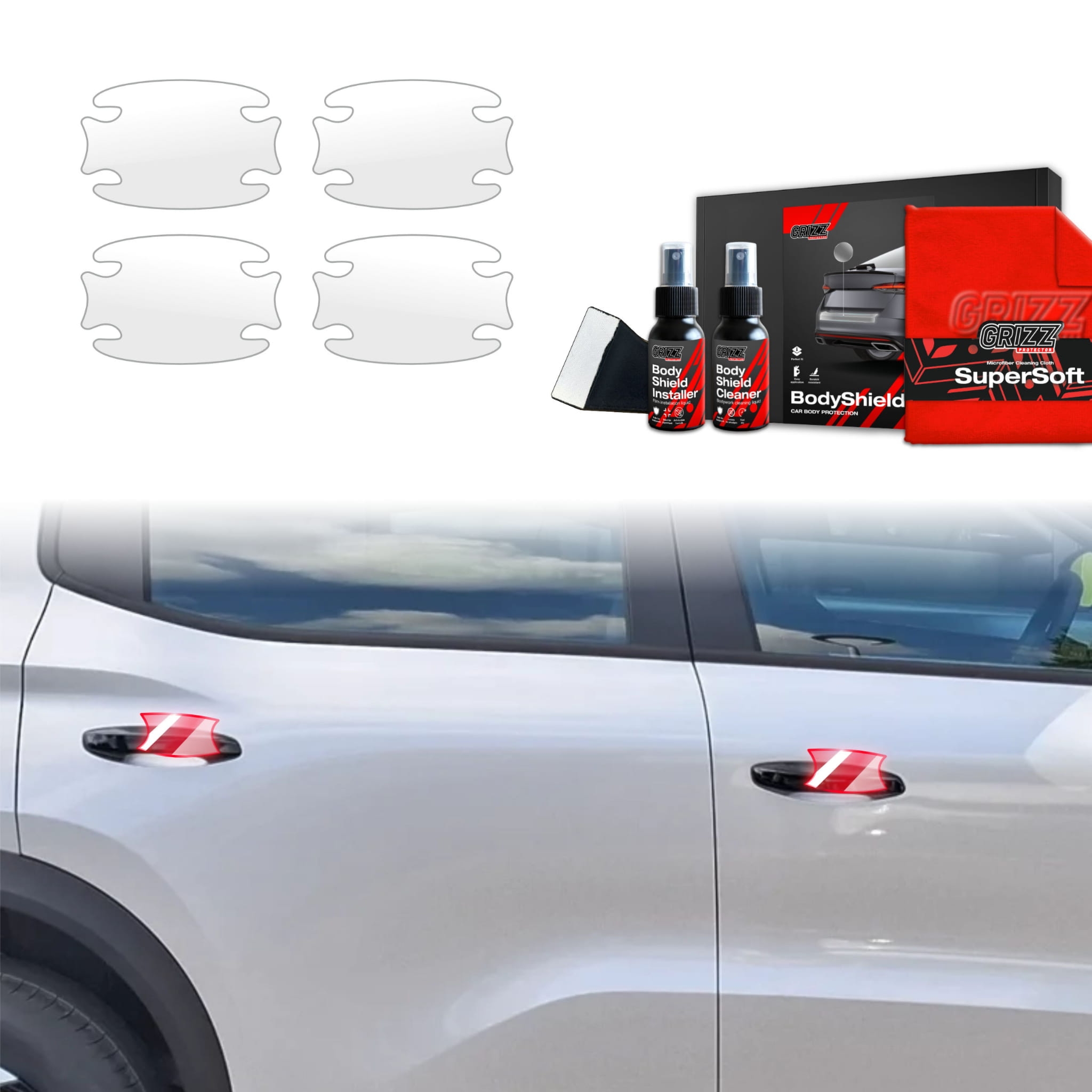 4w1 Folia ochronna Grizz Protector pod klamki do Opel Frontera (2024-2026)