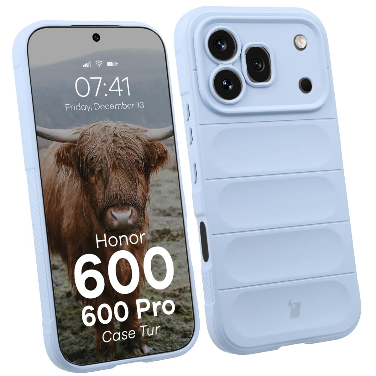 Pancerne etui Bizon Case Tur do Honor 600 5G / 600 Pro 5G, jasnoniebieskie