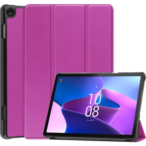 Image of Etui Bizon Case Tab Croc do Lenovo Tab M10 Gen 3, ciemnofioletowe