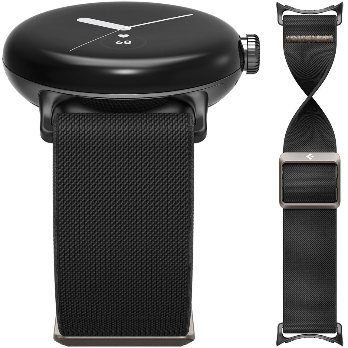 OUTLET: Pasek Spigen Lite Fit do Pixel Watch 5 / 4 / 3 / 2 / 1 41 mm, czarny