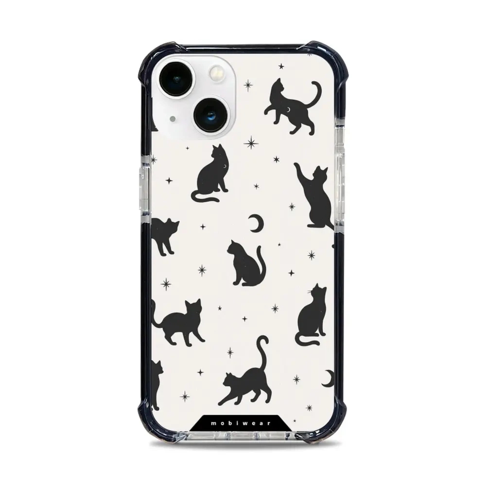 Etui ochronne do iPhone 13 do MagSafe, Mobiwear Elite Bumper, kocia noc
