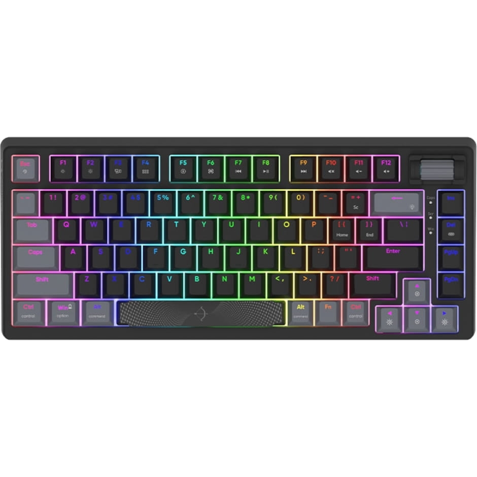 Image of Klawiatura mechaniczna gamingowa, AQIRYS Adara Mini RGB, USB-C, czarna