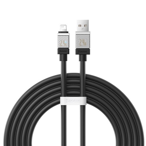 Image of Kabel Baseus CoolPlay USB-A do Lightning 2.4A 2m, czarny