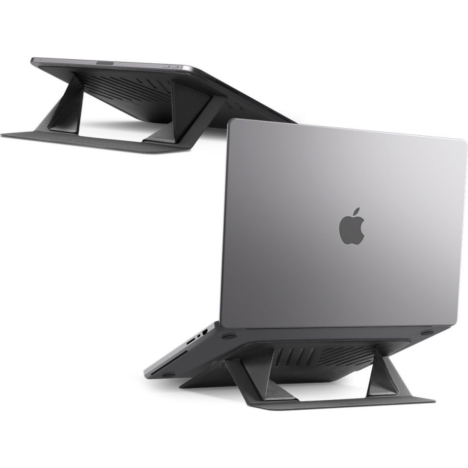 Podstawka, stojak pod laptop / tablet, Spigen Slimfold LD201-S6, czarna