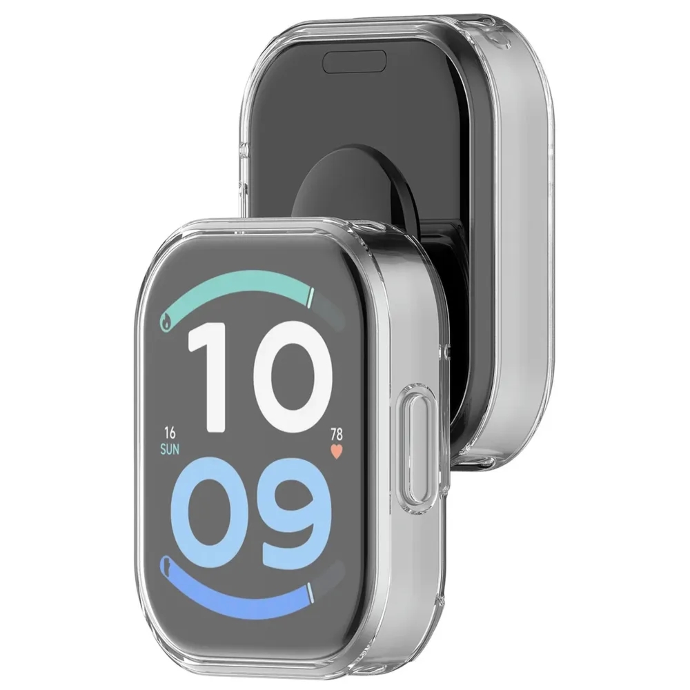 Etui z osłoną ekranu Bizon Case Watch Felipe do Xiaomi Redmi Watch 6 Active, przeźroczyste