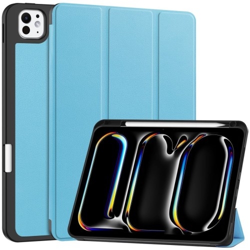 Image of Etui Bizon Case Tab Lizard do iPad Pro 11" 5 gen. 2024, błękitne