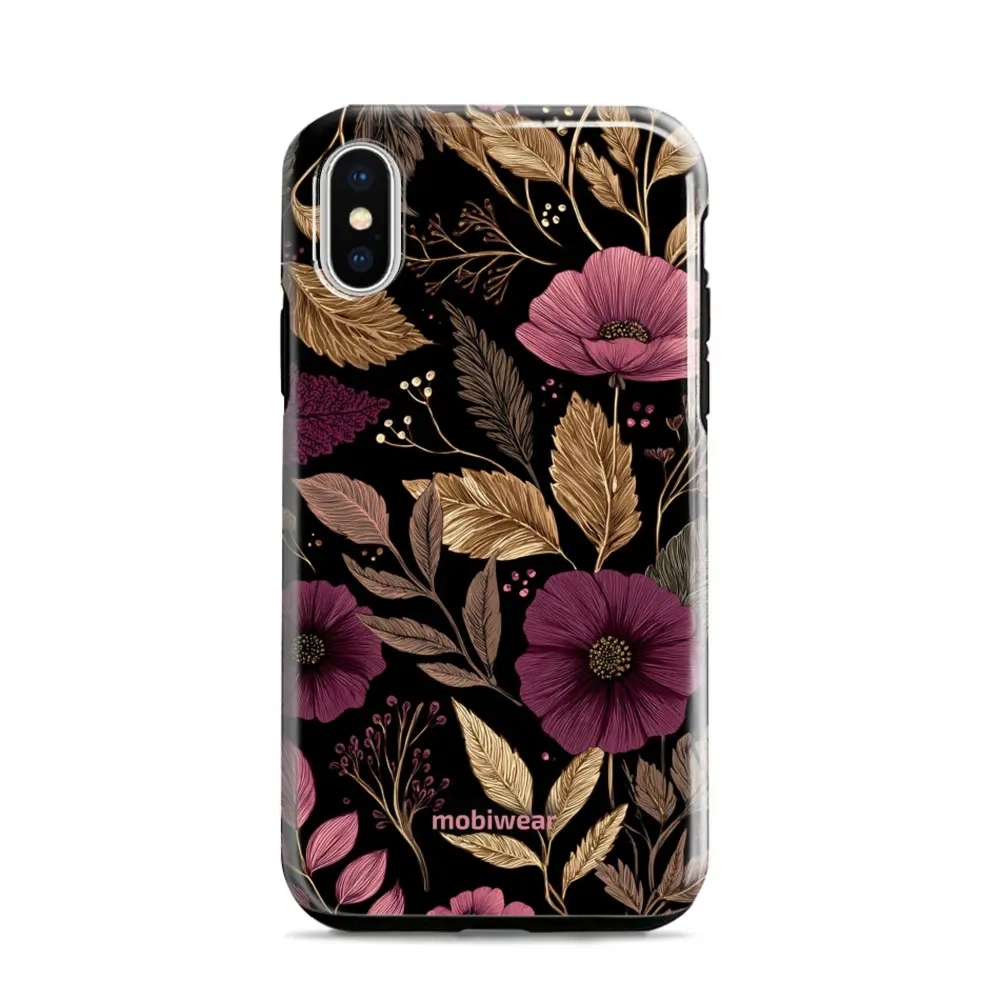 Etui ochronne do iPhone X, Mobiwear Elite Pro, jesień glamour