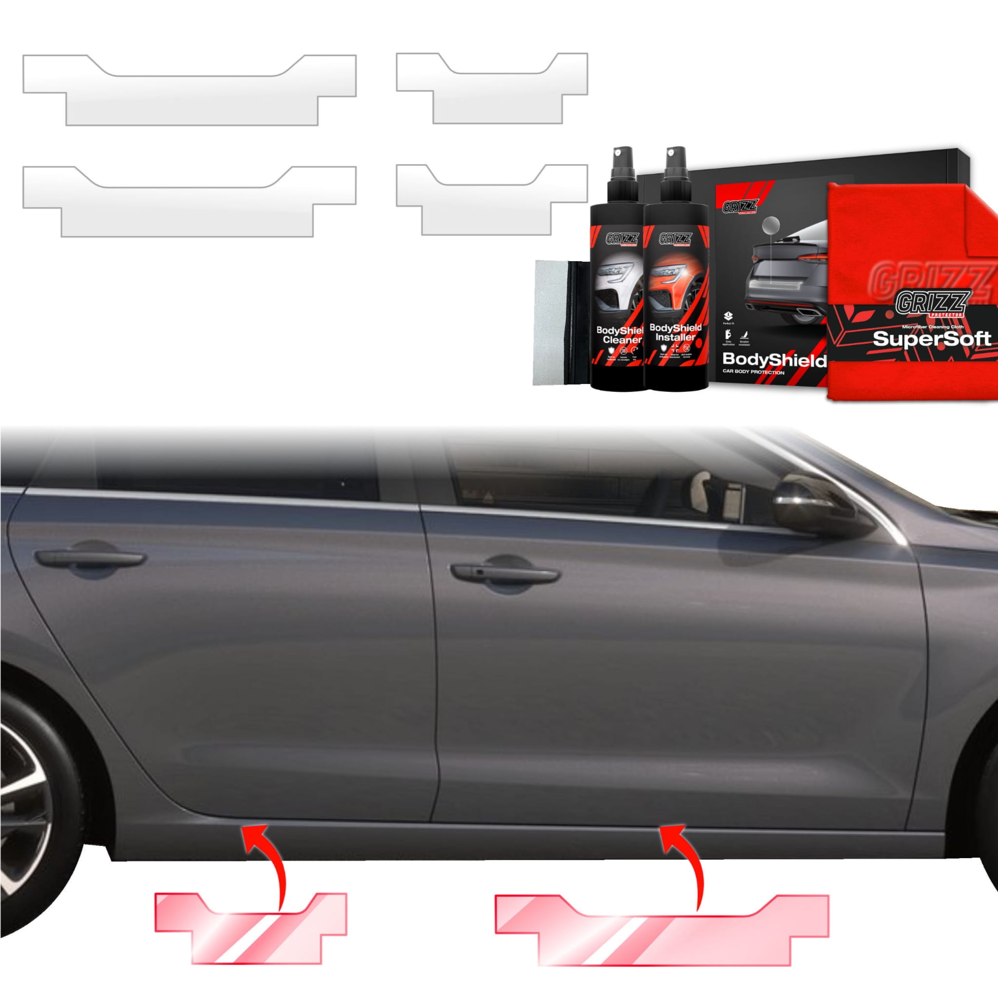 4w1 Folia ochronna Grizz Protector na progi do Hyundai i30 Wagon (2020-2026)