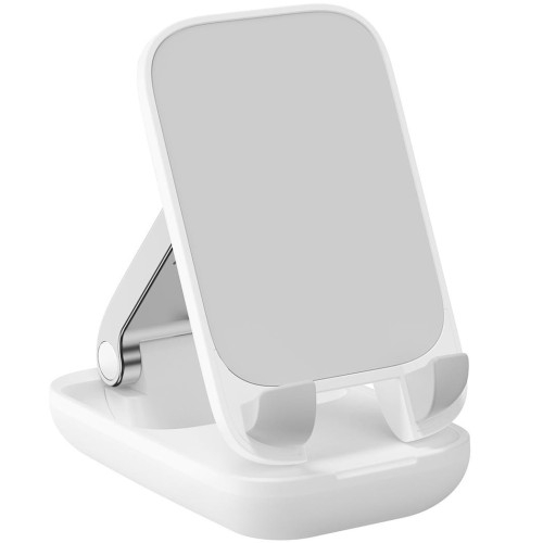 Image of Uchwyt, podstawka, stojak biurkowy Baseus Seashell na telefon, biały