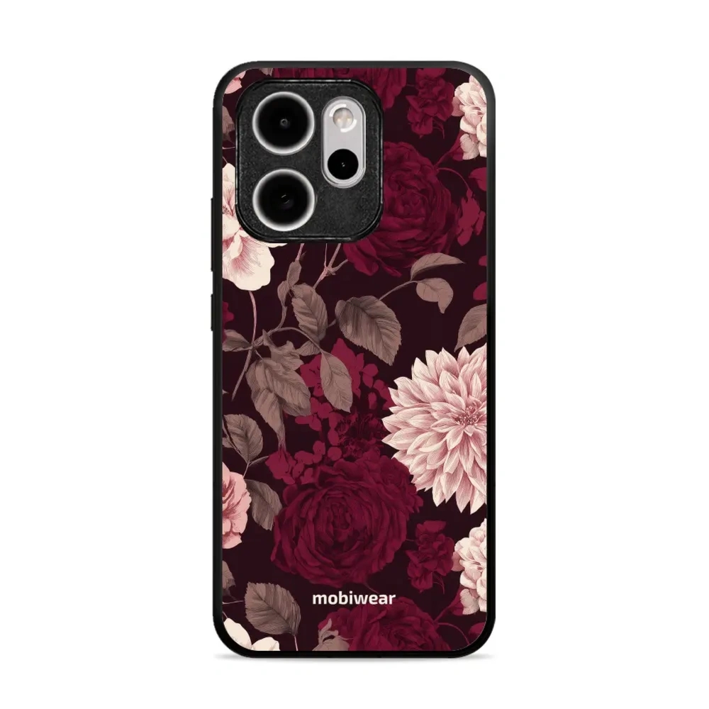 Etui ochronne do OPPO Reno15 Pro, Mobiwear Glossy Case, wino i dalie