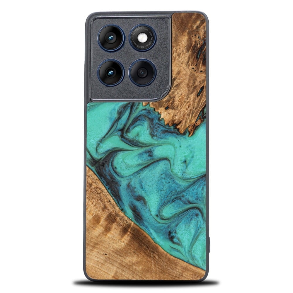 Drewniane etui do Motorola Edge 60 Fusion / Motorola Edge 60, Bewood Unique Turquoise
