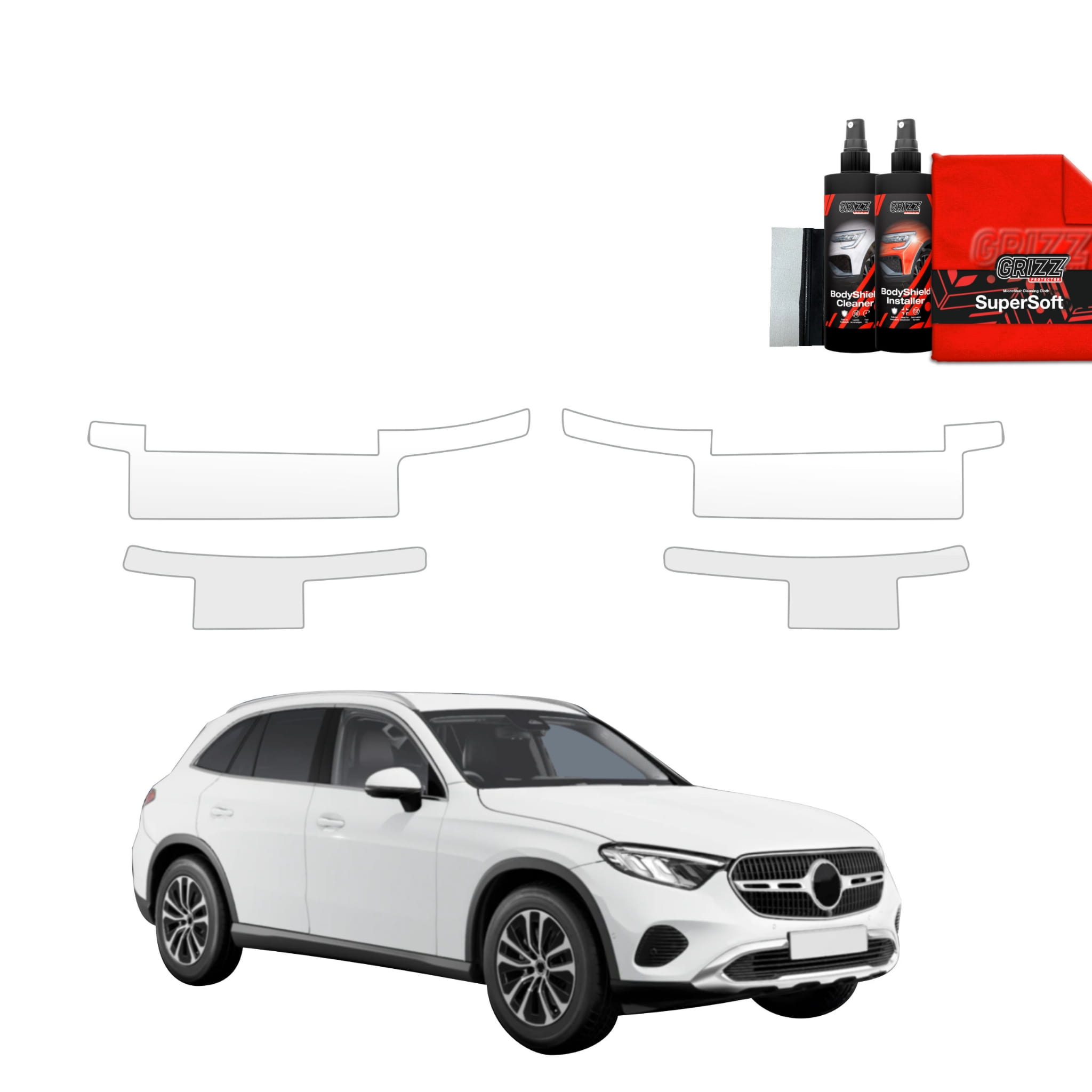 4w1 Folia ochronna Grizz Protector na progi do Mercedes GLC Wagon (2025-2026)