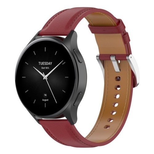 Image of Pasek Bizon Strap Watch Casual 22 mm do Xiaomi Watch 2/Watch S3 47 mm, bordowy