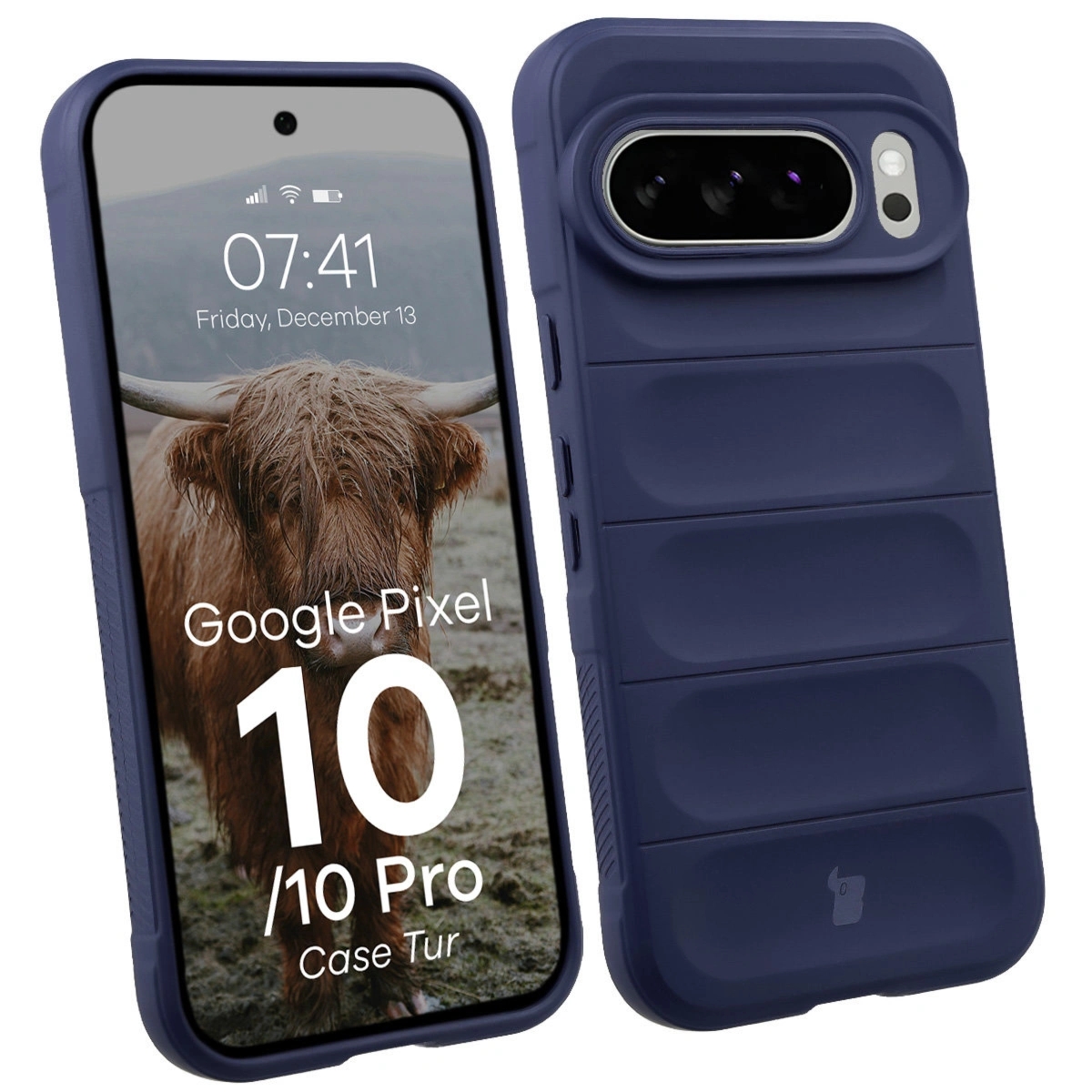 Pancerne etui Bizon Case Tur do Google Pixel 10 / 10 Pro, granatowe