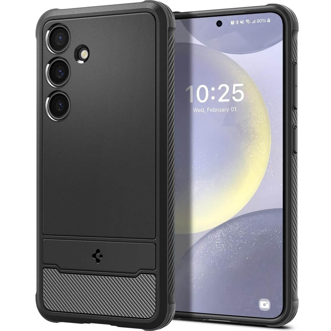 Image of OUTLET: Etui Spigen Rugged Armor do Galaxy S24 Plus, czarne