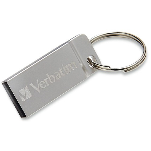 Image of Pendrive USB-A 2.0, Verbatim Metal Executive 64 GB, srebrny