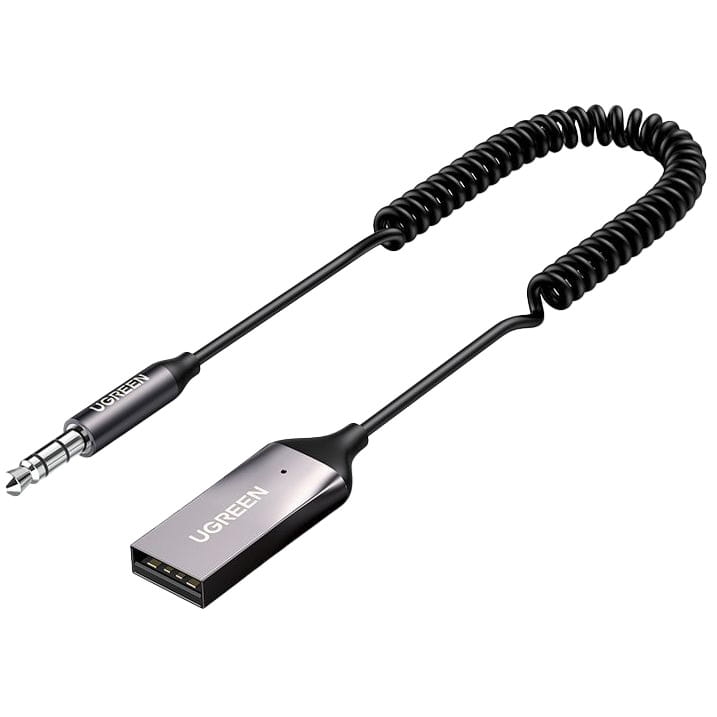 Image of OUTLET: Odbiornik dźwięku adapter audio UGREEN CM309 Bluetooth 5.3 USB - 3,5 mm mini jack, czarny