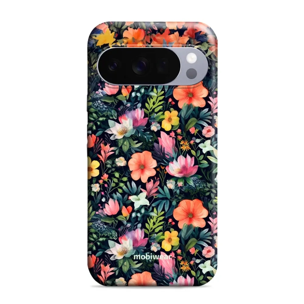 Etui ochronne do Google Pixel 10 Pro, Mobiwear Elite Pro, kolorowo-kwieciste