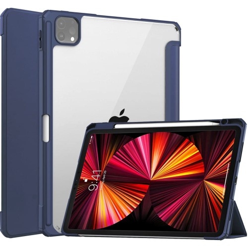 Image of Etui Bizon Case Tab Clear Matt do Apple iPad Pro 11 2022/2021/2020/2018, granatowe