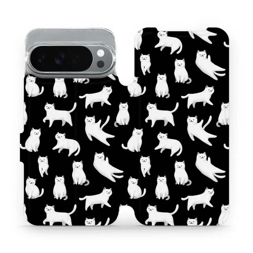 Etui z klapką do Pixel 10 Pro XL, Mobiwear Book, kotki luna