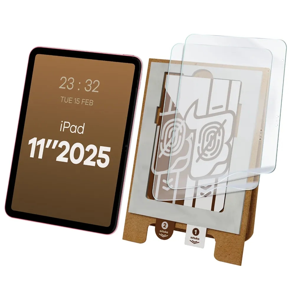 2x Folia matowa z eko aplikatorem Bizon Eplikator Tab Film Matte do Apple iPad 11 A16 2025