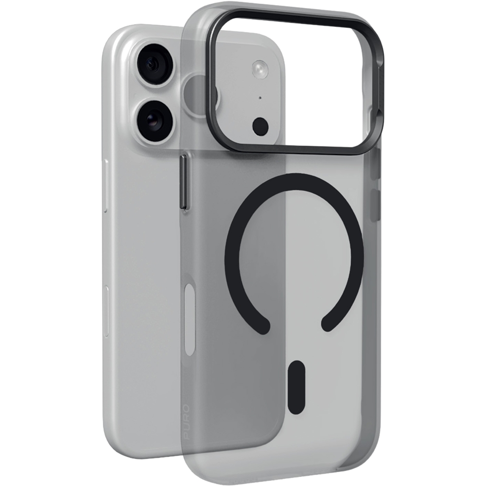 Etui do iPhone 18 Pro / 17 Pro, Puro Lightfeel do MagSafe, lekkie, czarne