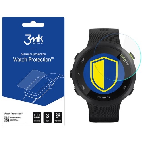 Image of Szkło hybrydowe 3mk Watch Protection do Garmin Forerunner 45, 3 sztuki