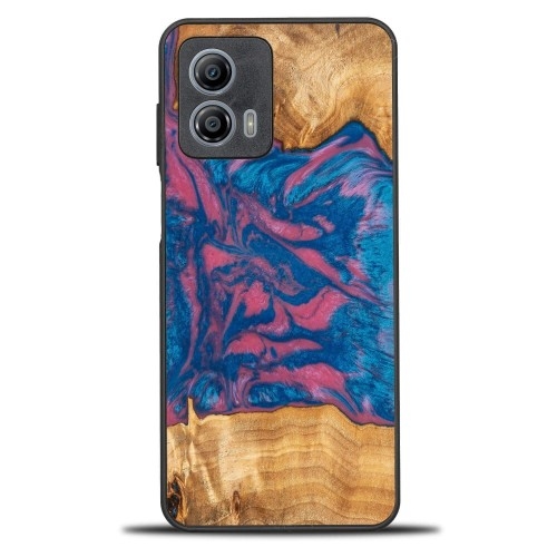 Image of Drewniane etui do Motorola Moto G73 5G, Bewood Unique Neons Vegas