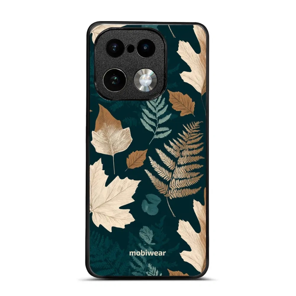Etui ochronne do realme 16 Pro Plus 5G, Mobiwear Glossy Case, zielnik z liści i paproci