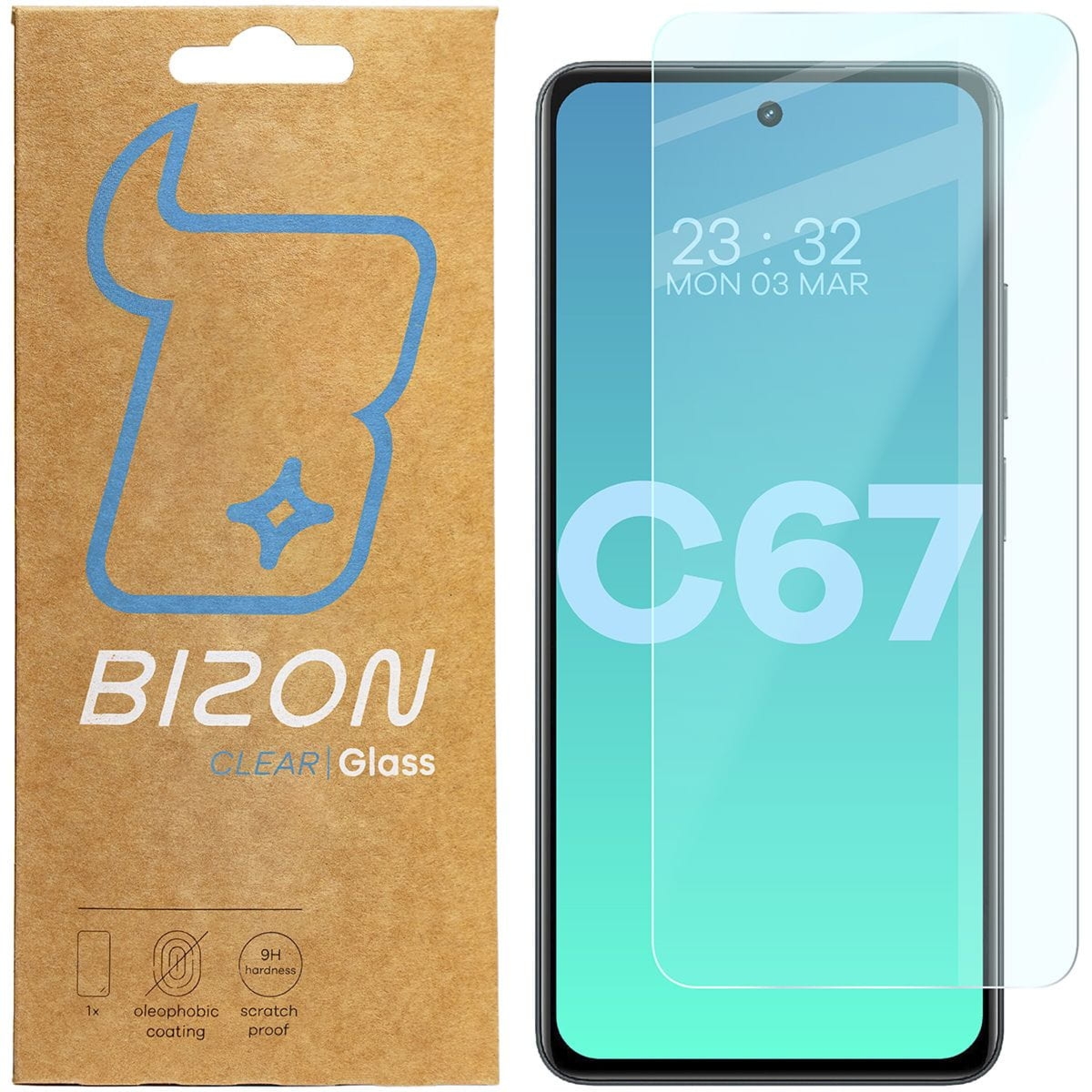 Szkło hartowane Bizon Glass Clear do Realme C67 4G
