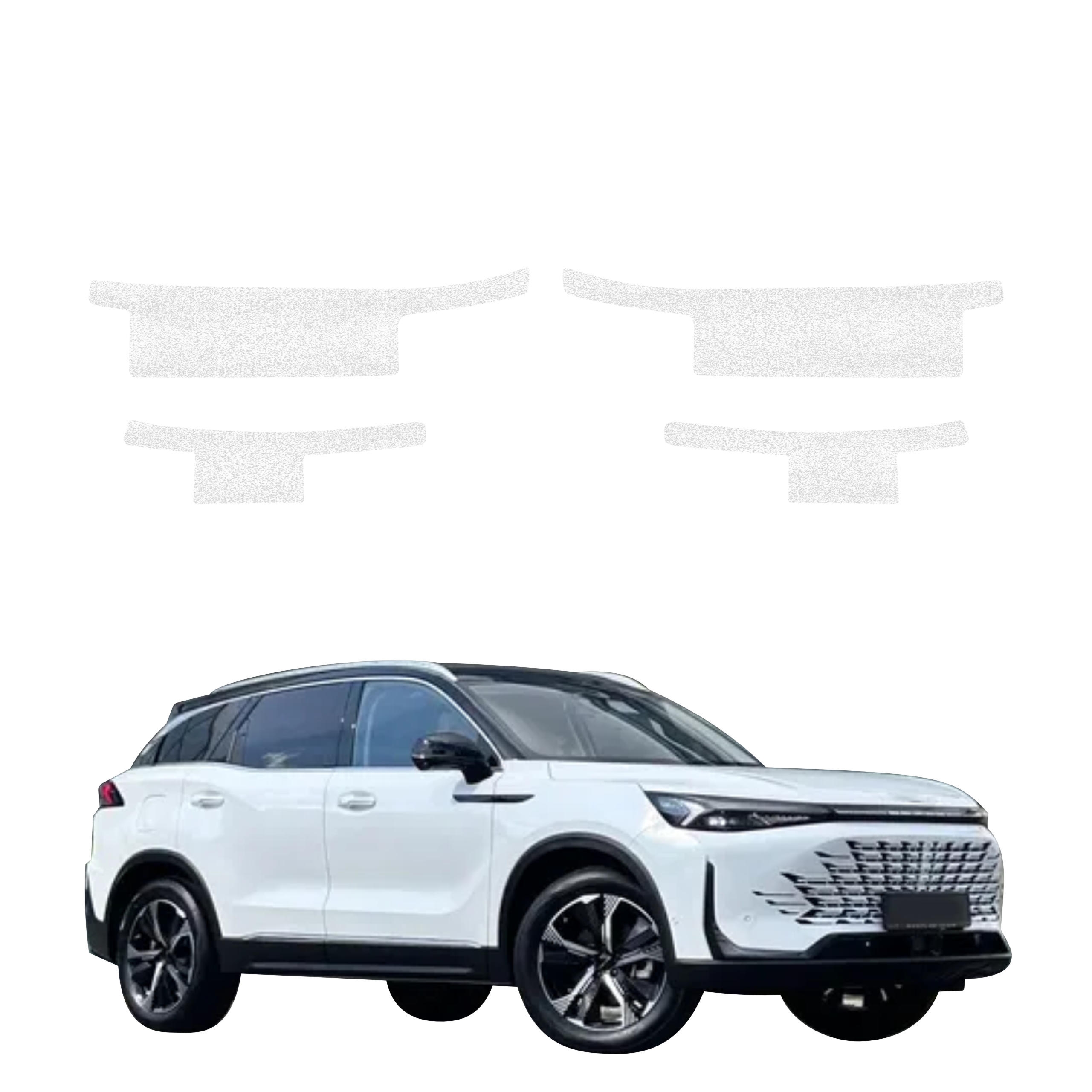 4w1 Biała powłoka techniczna Grizz Protector na progi BAIC BEIJING 7 (2024-2026)